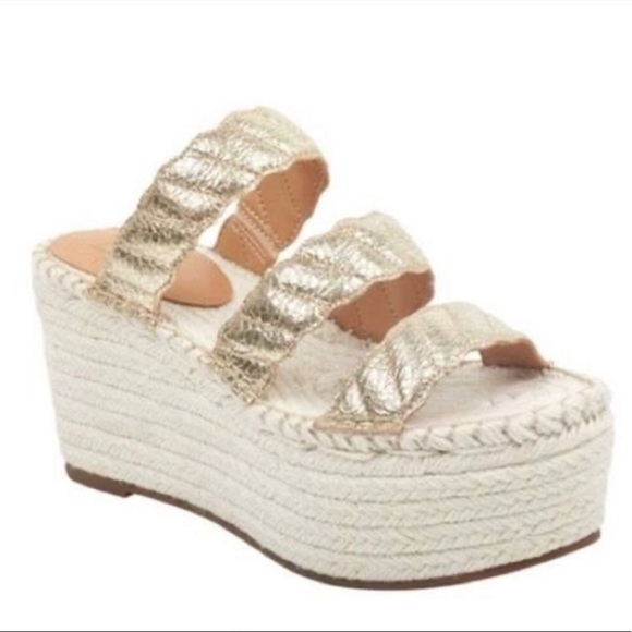 gold espadrille sandals